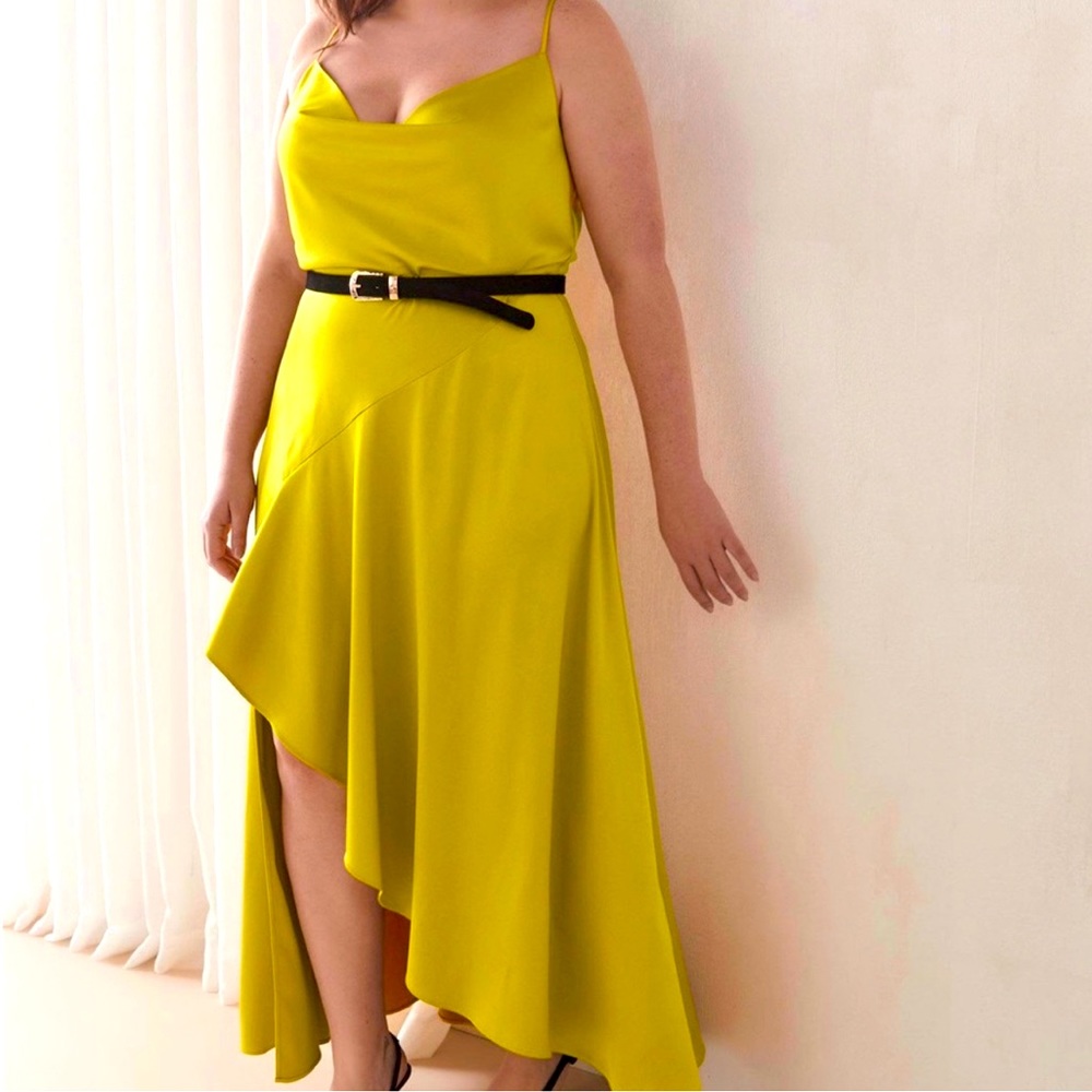 Addition Elle Vibrant Yellow Maxi Dress